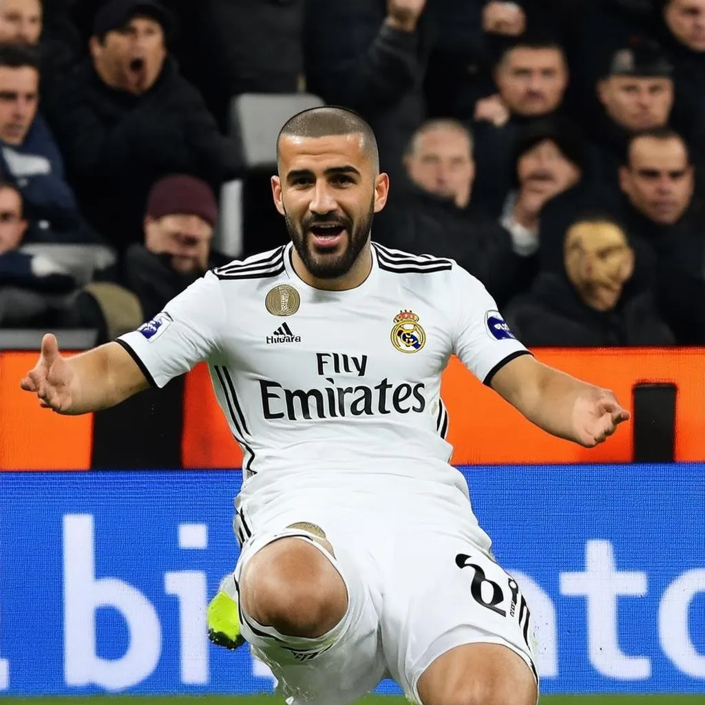 Karim Benzema ghi bàn cho Real Madrid