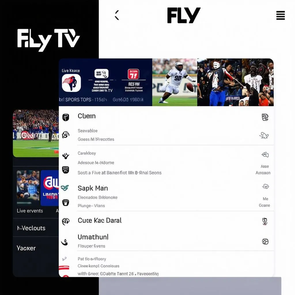 Fly TV interface