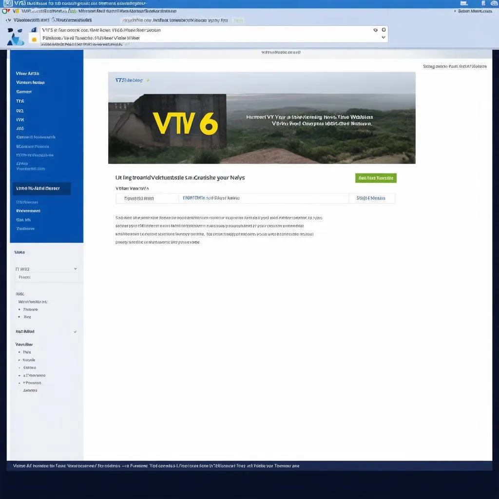 Truy cập website VTV6