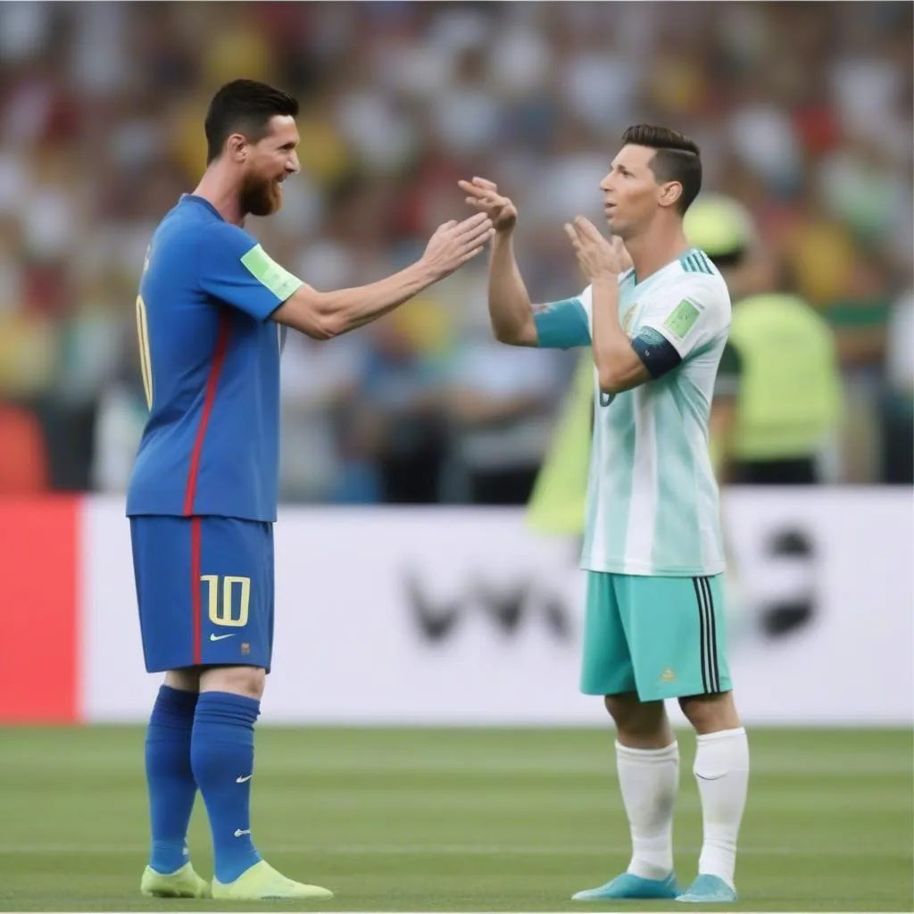 Ảnh chế Messi và Ronaldo World Cup 2018: Hai siêu sao bóng đá trong những bức ảnh chế hài hước