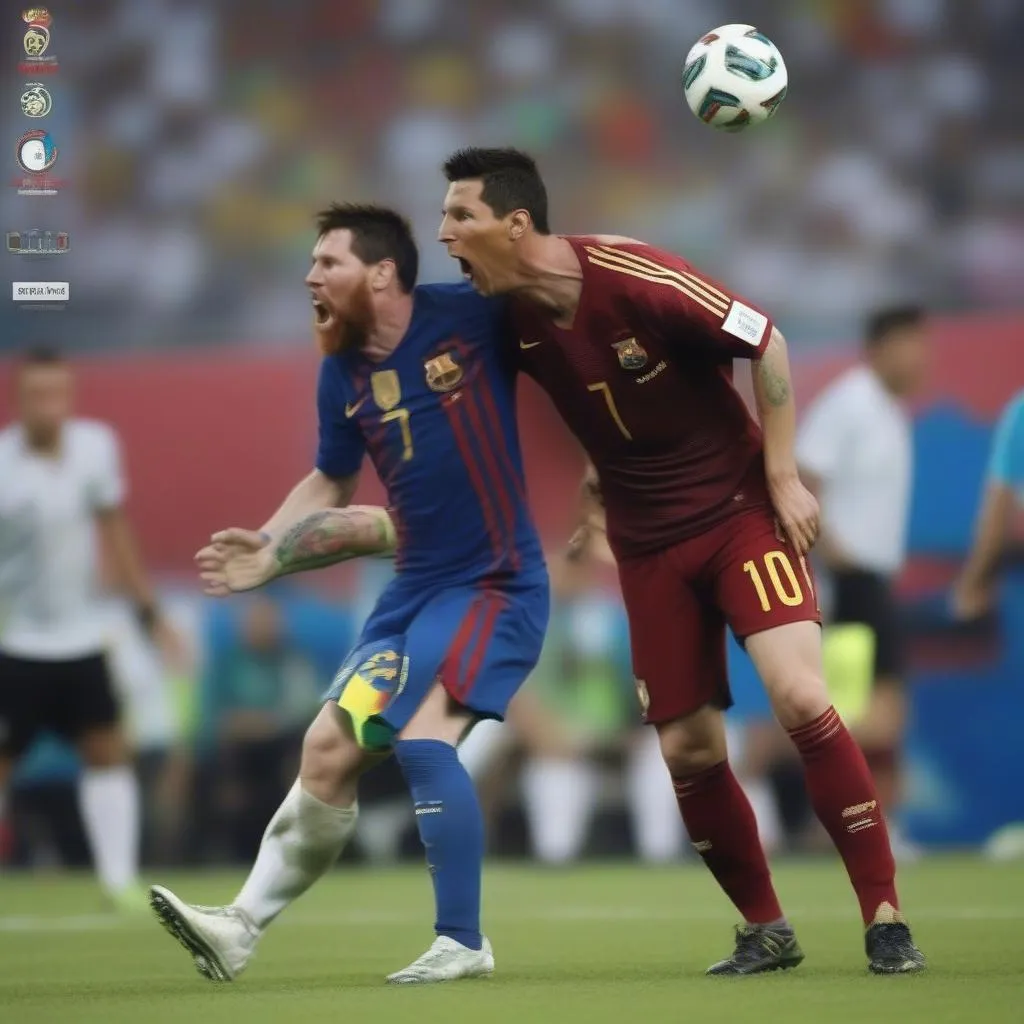 Ảnh chế Ronaldo Messi World Cup