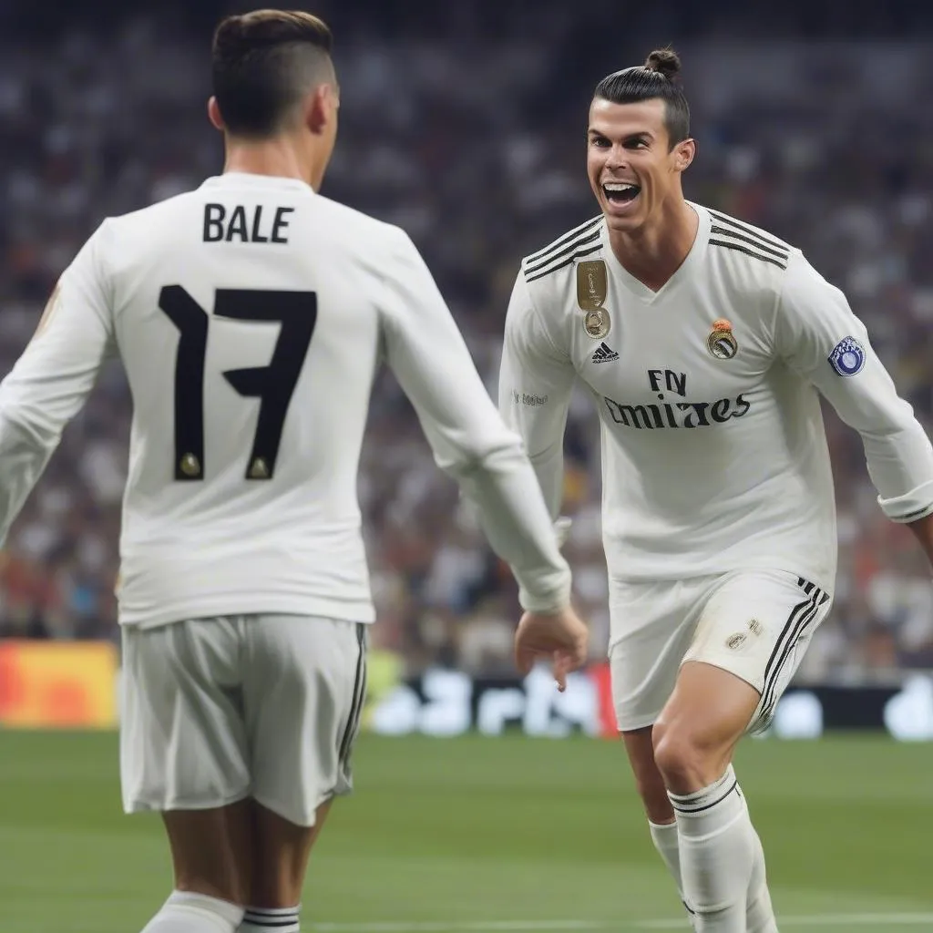 Gareth Bale và Cristiano Ronaldo ghi bàn cho Real Madrid