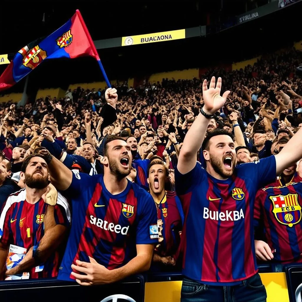 CĐV Barca cuồng nhiệt