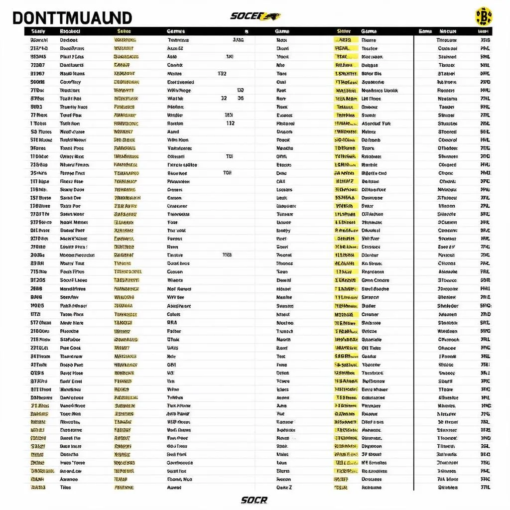 Bóng đá Dortmund lịch thi đấu