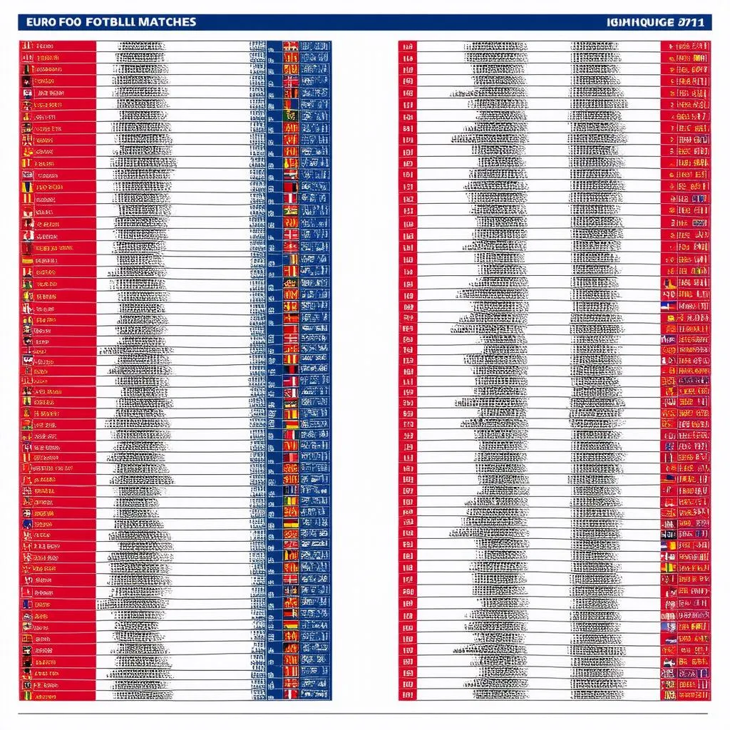 Lịch thi đấu Euro