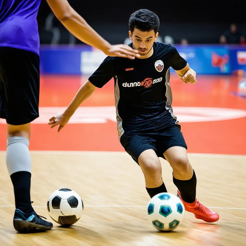 Trận đấu bóng đá futsal