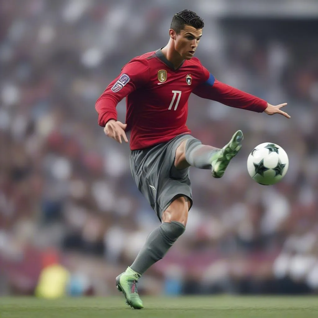 Hình ảnh C.Ronaldo NHD thể hiện tài năng phi thường