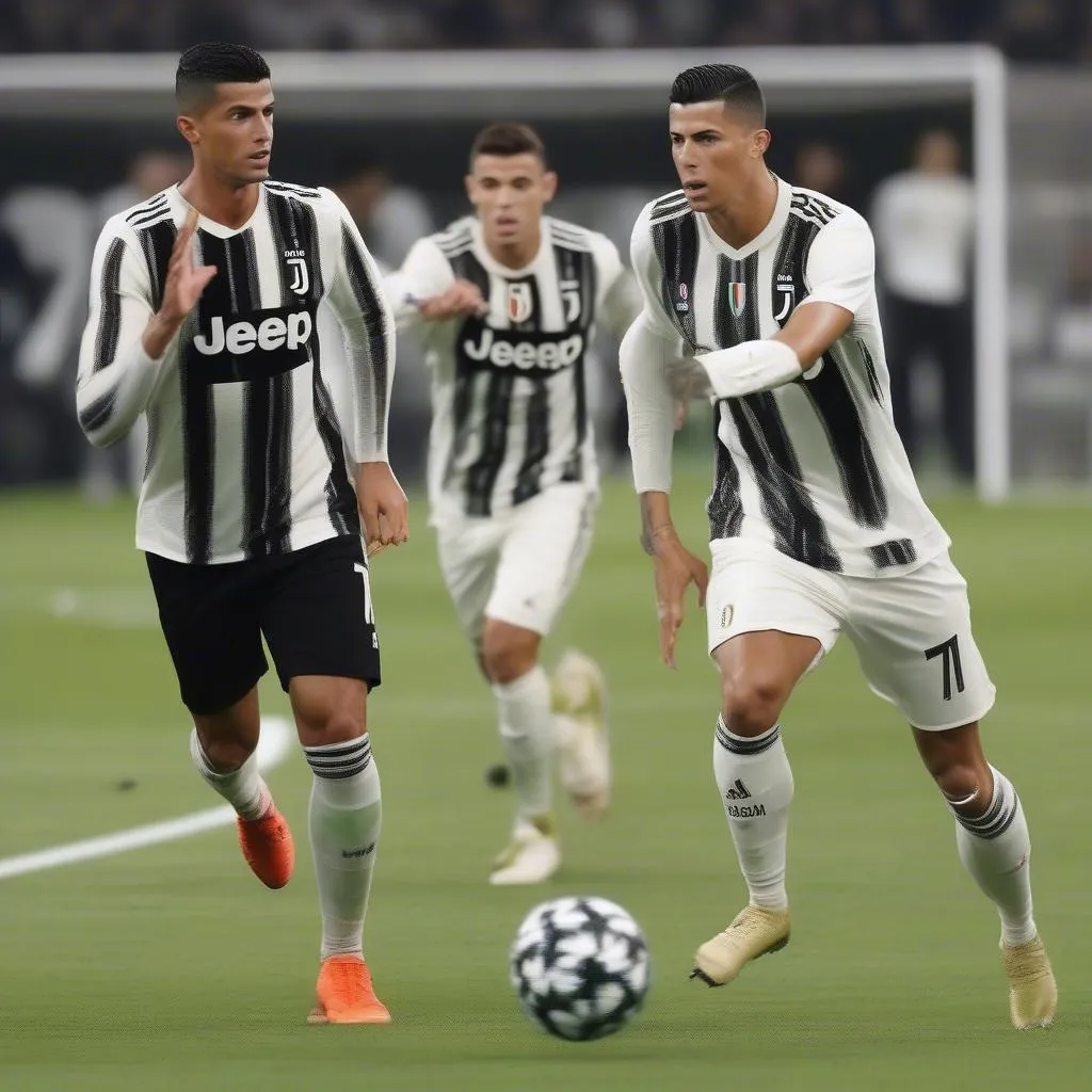 Cancelo và Ronaldo cùng thi đấu trong màu áo Juventus