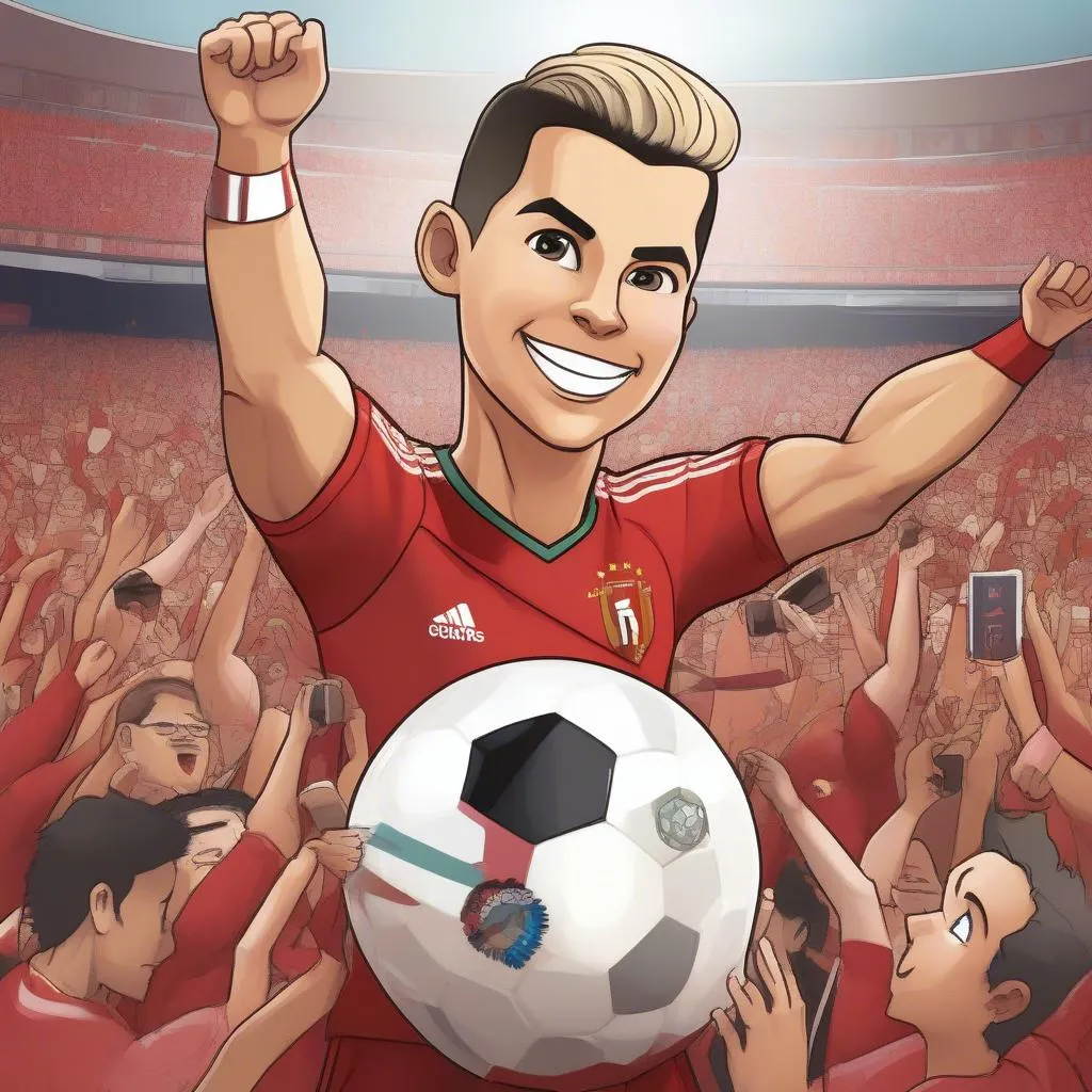 Hình ảnh chibi Cristiano Ronaldo đáng yêu