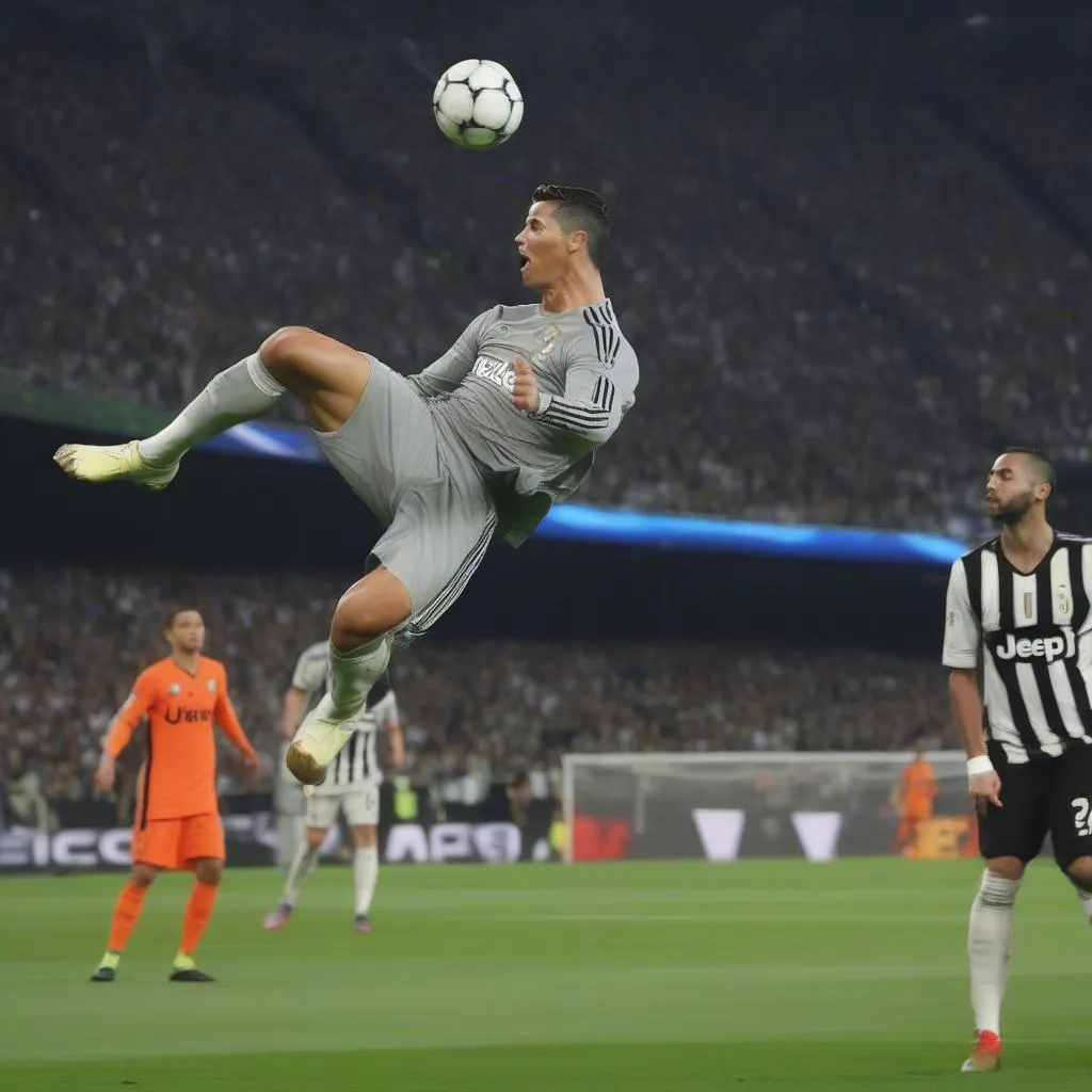 Clip Ronaldo ghi bàn chống Juventus - Cú volley &quot;cắt kéo&quot; đi vào lịch sử