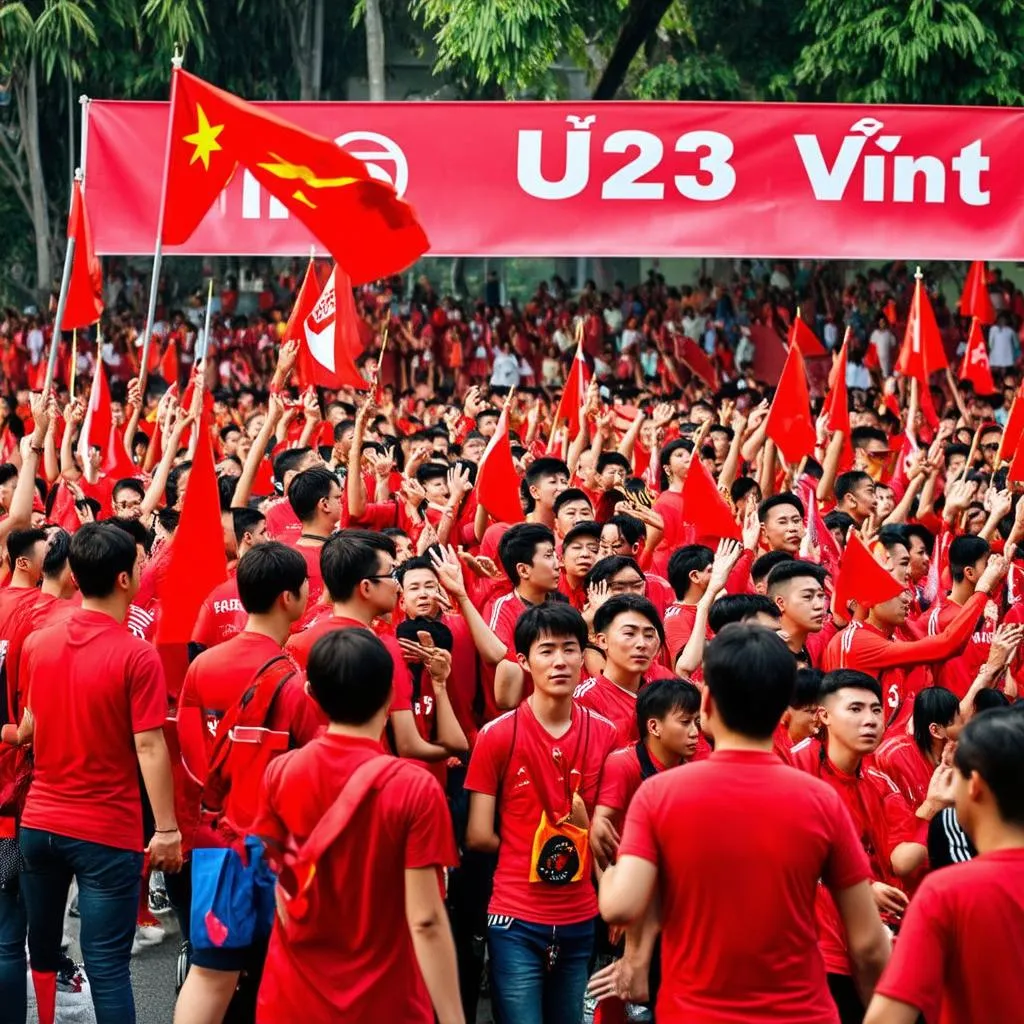 Cổ động viên U23 Việt Nam