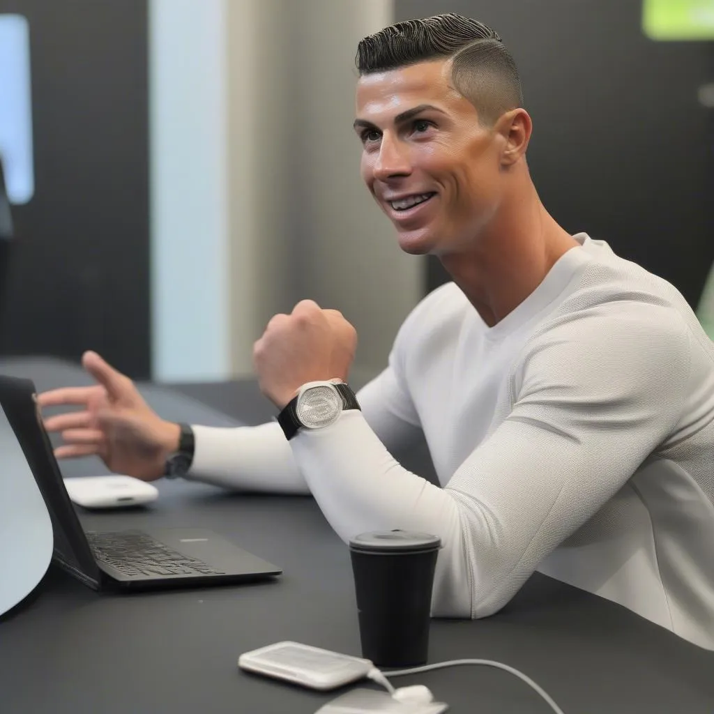 Cristiano Ronaldo Facebook tương tác với người hâm mộ