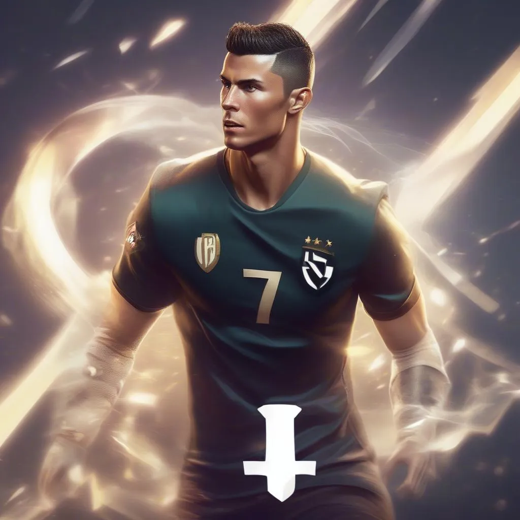 Cristiano Ronaldo, hình ảnh game Liên Quân Mobile với avatar nhân vật được đặt tên CR7 đẹp