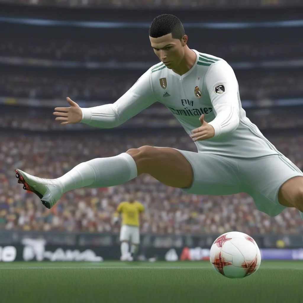 CR7 trong PES 2018 sở hữu năng lực vượt trội, thể hiện qua chỉ số cao ở các yếu tố quan trọng