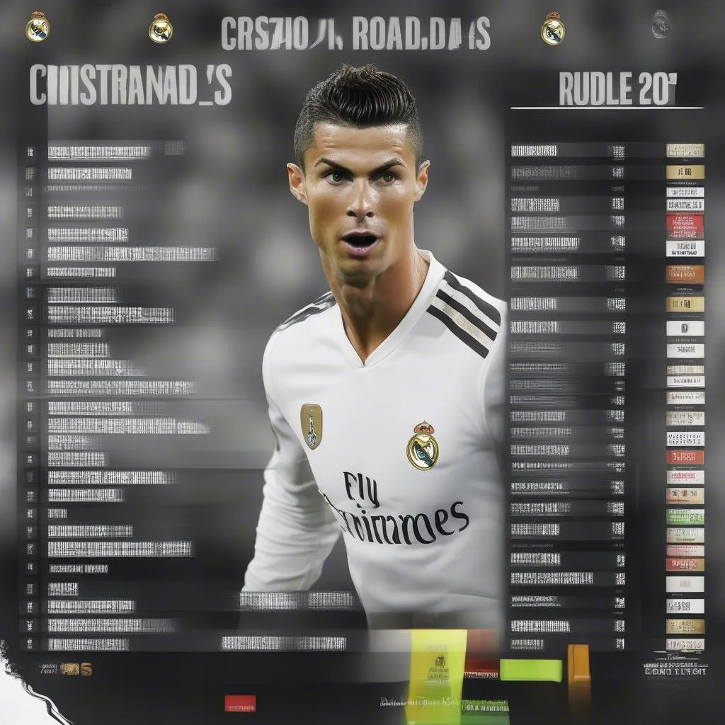 Lịch thi đấu của Cristiano Ronaldo trong màu áo Real Madrid năm 2017 