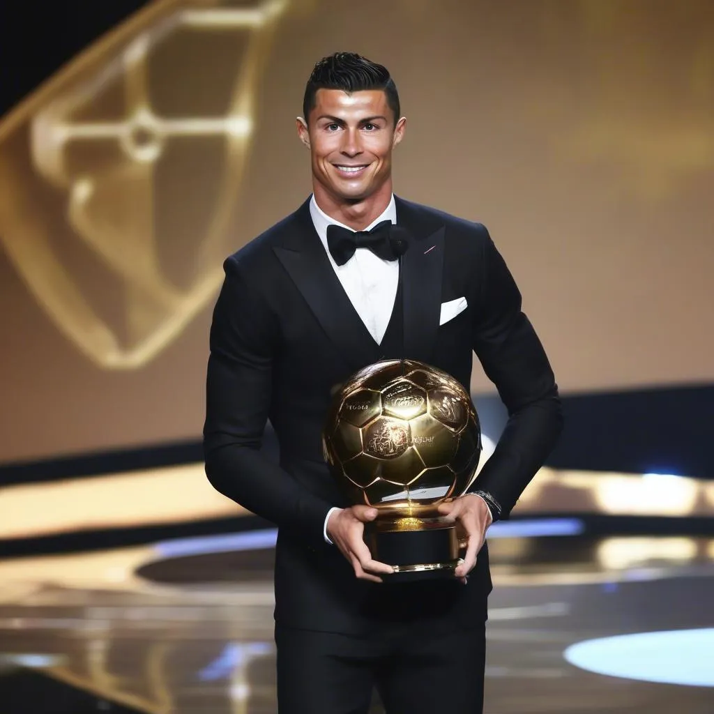 Cristiano Ronaldo nhận giải Quả bóng vàng FIFA 2017 