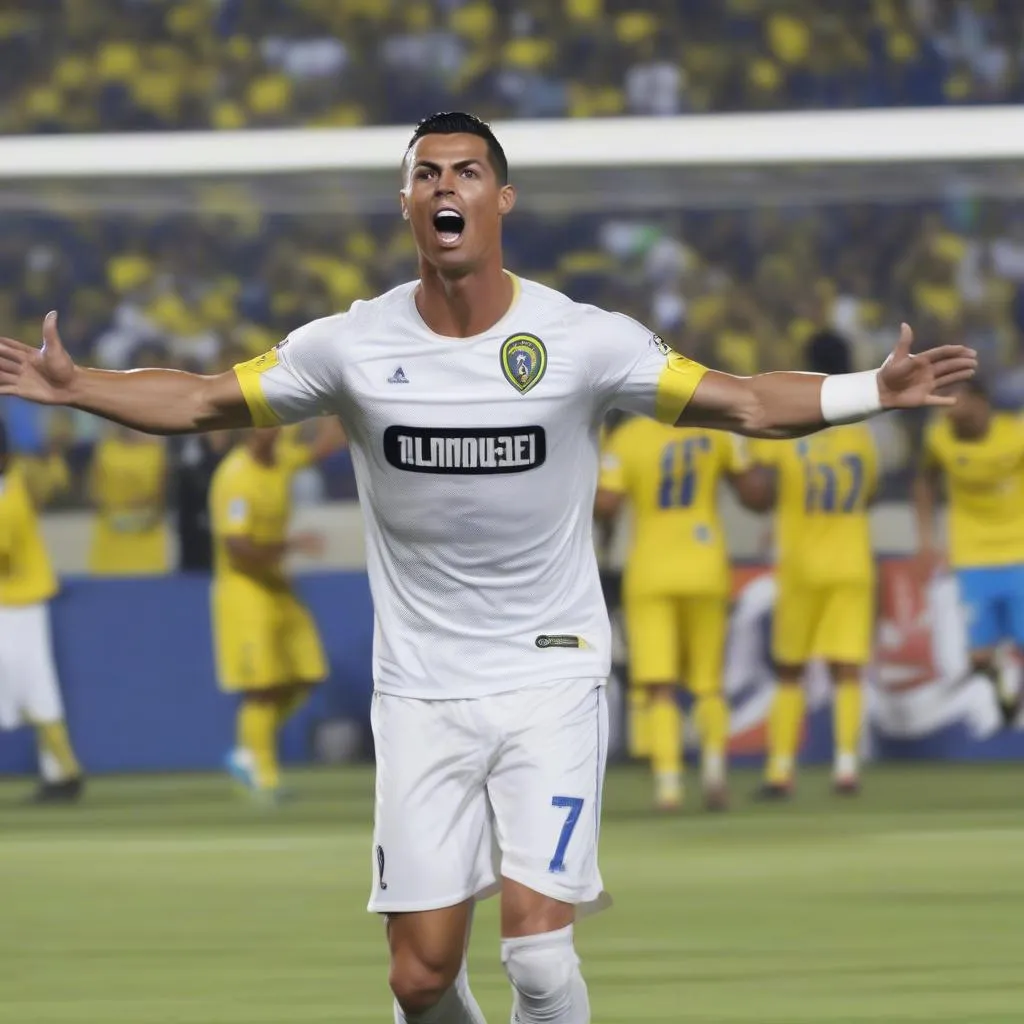 Cristiano Ronaldo thi đấu cho Al-Nassr