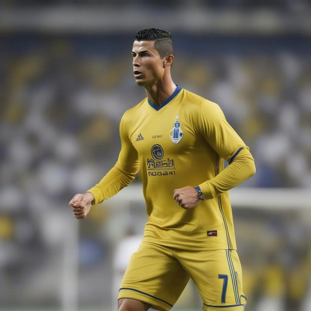 Cristiano Ronaldo trong màu áo Al Nassr