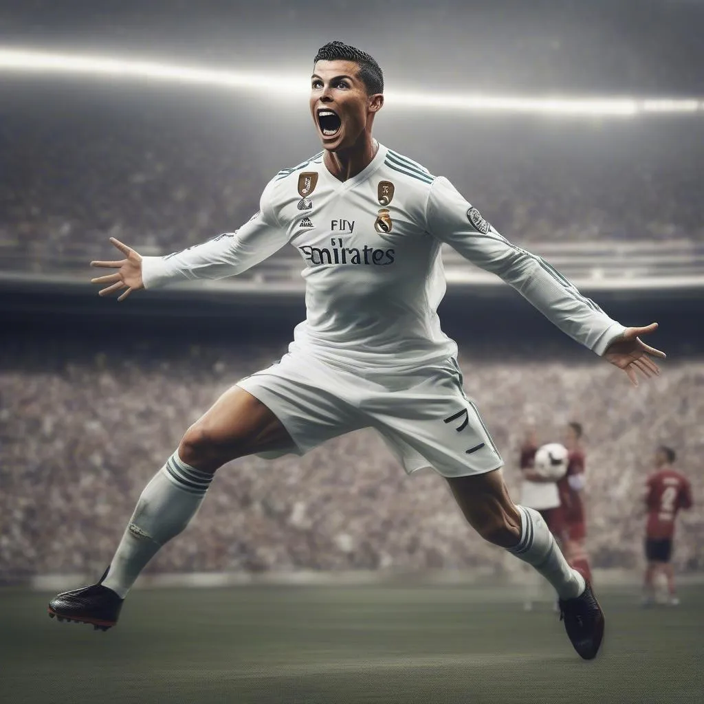 Cristiano Ronaldo ghi bàn siêu phẩm