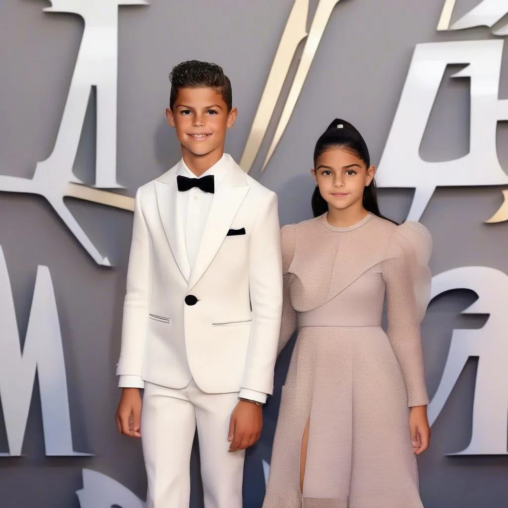 Cristiano Ronaldo Jr và Georgina Rodriguez tham gia sự kiện