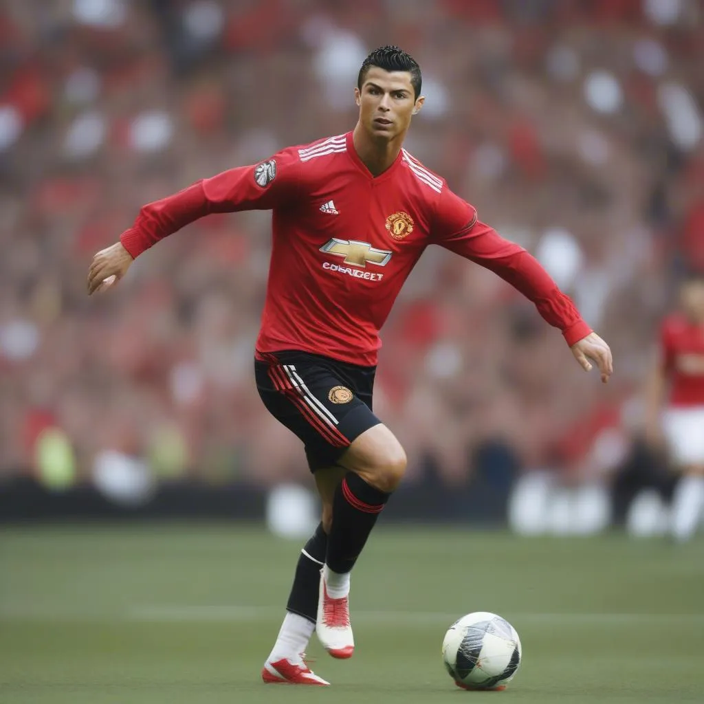 Ronaldo thi đấu cho Manchester United