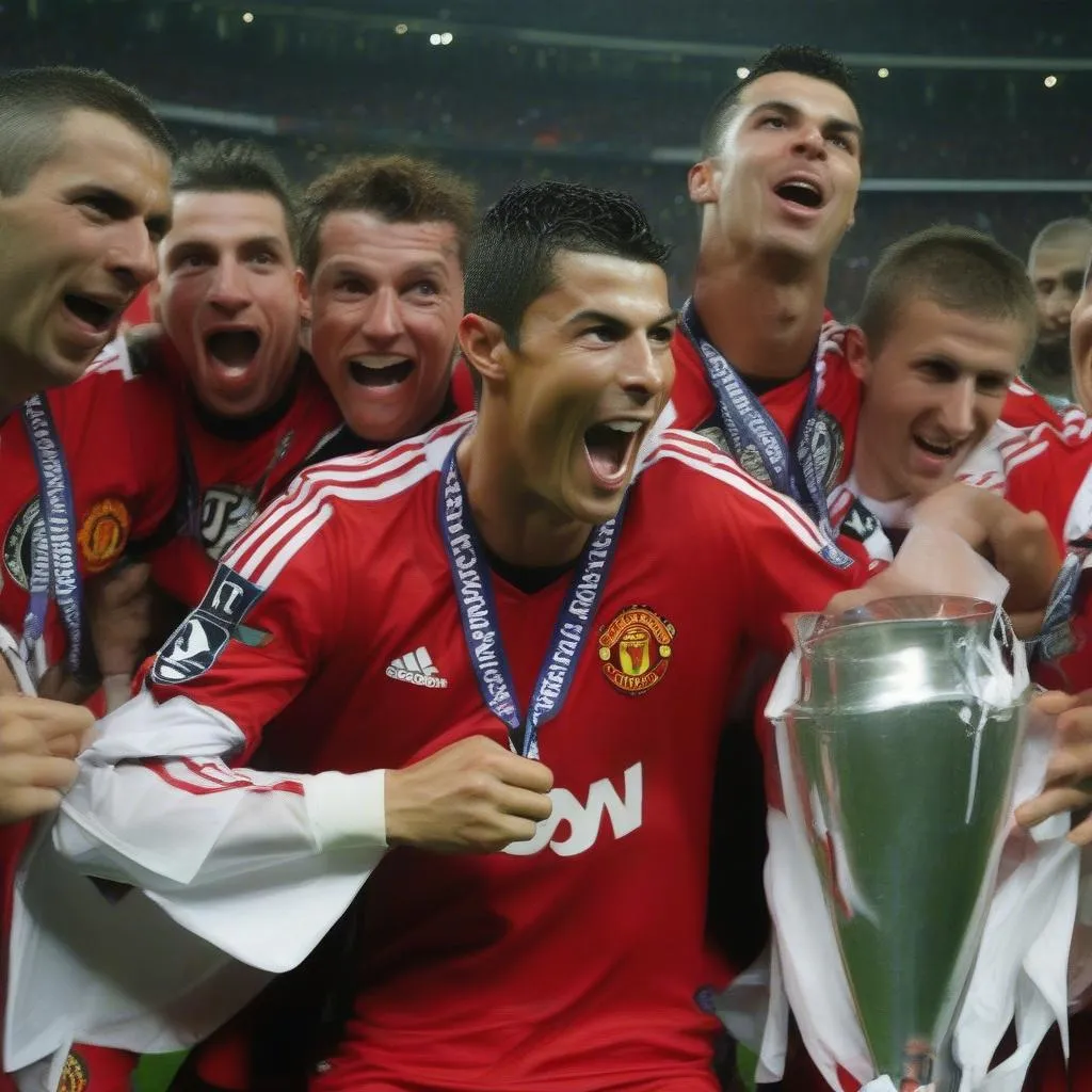 Cristiano Ronaldo Manchester United Champions League