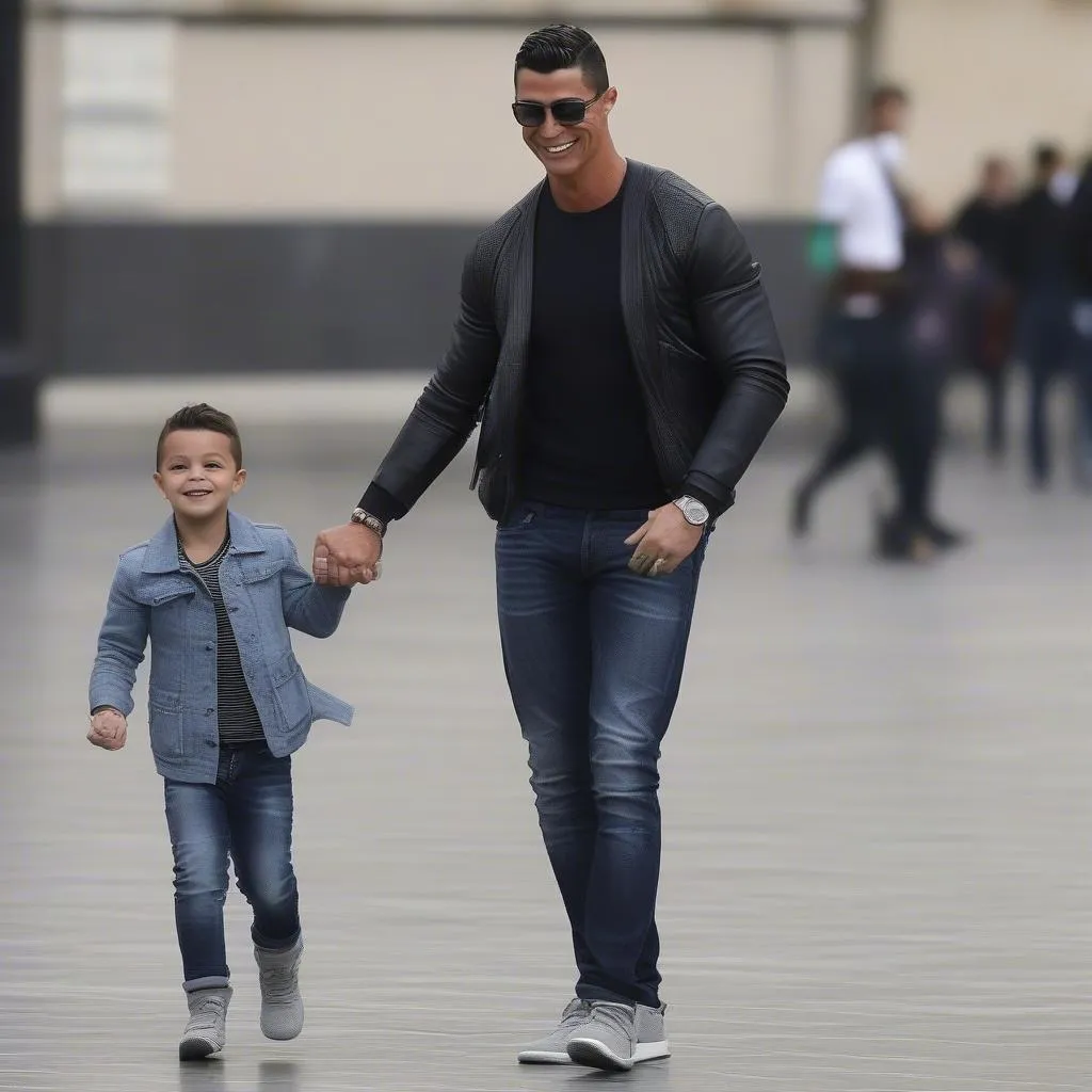 Cristiano Ronaldo và Mateo Ronaldo