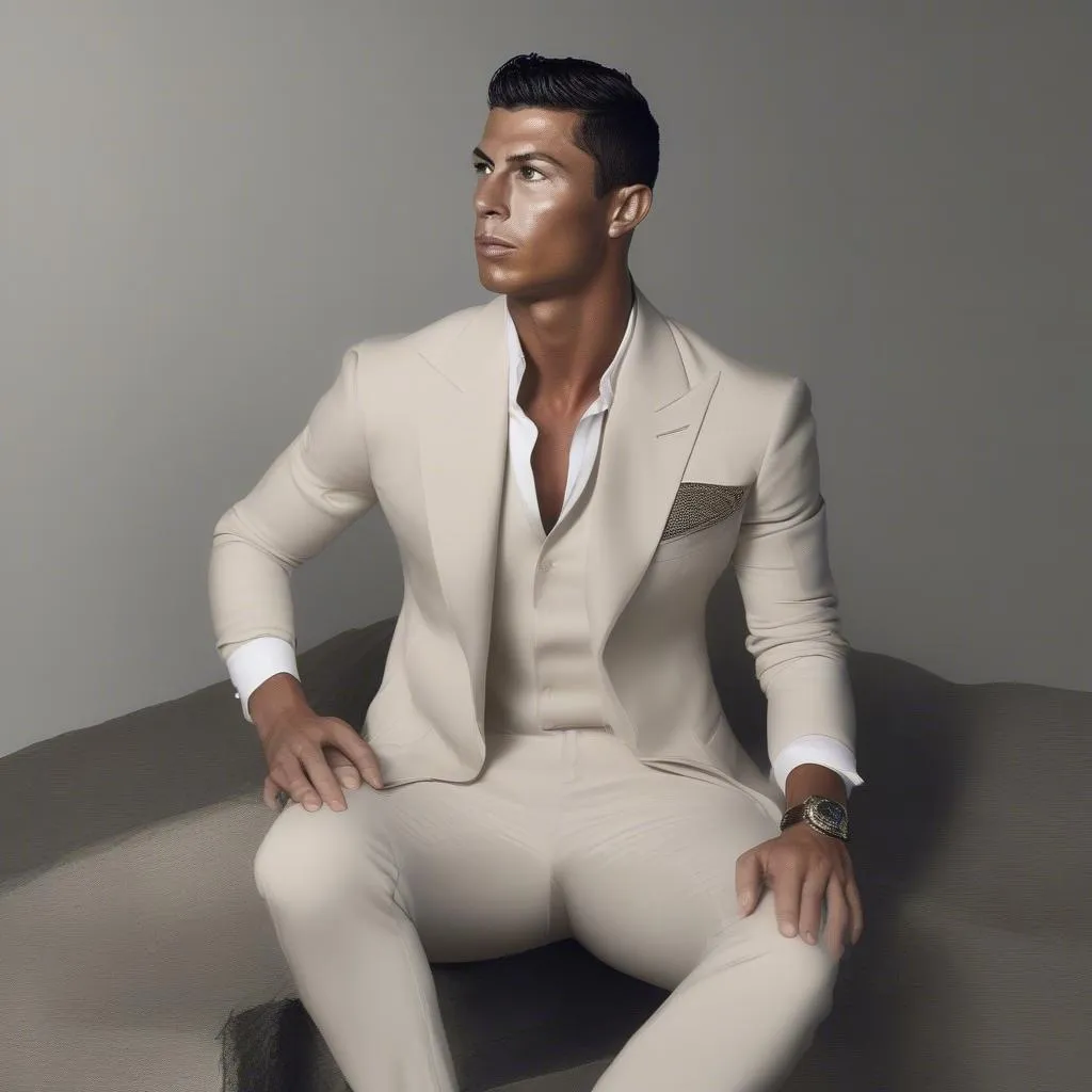 Cristiano Ronaldo là một biểu tượng thời trang và luôn được săn đón bởi các nhãn hàng nổi tiếng. 