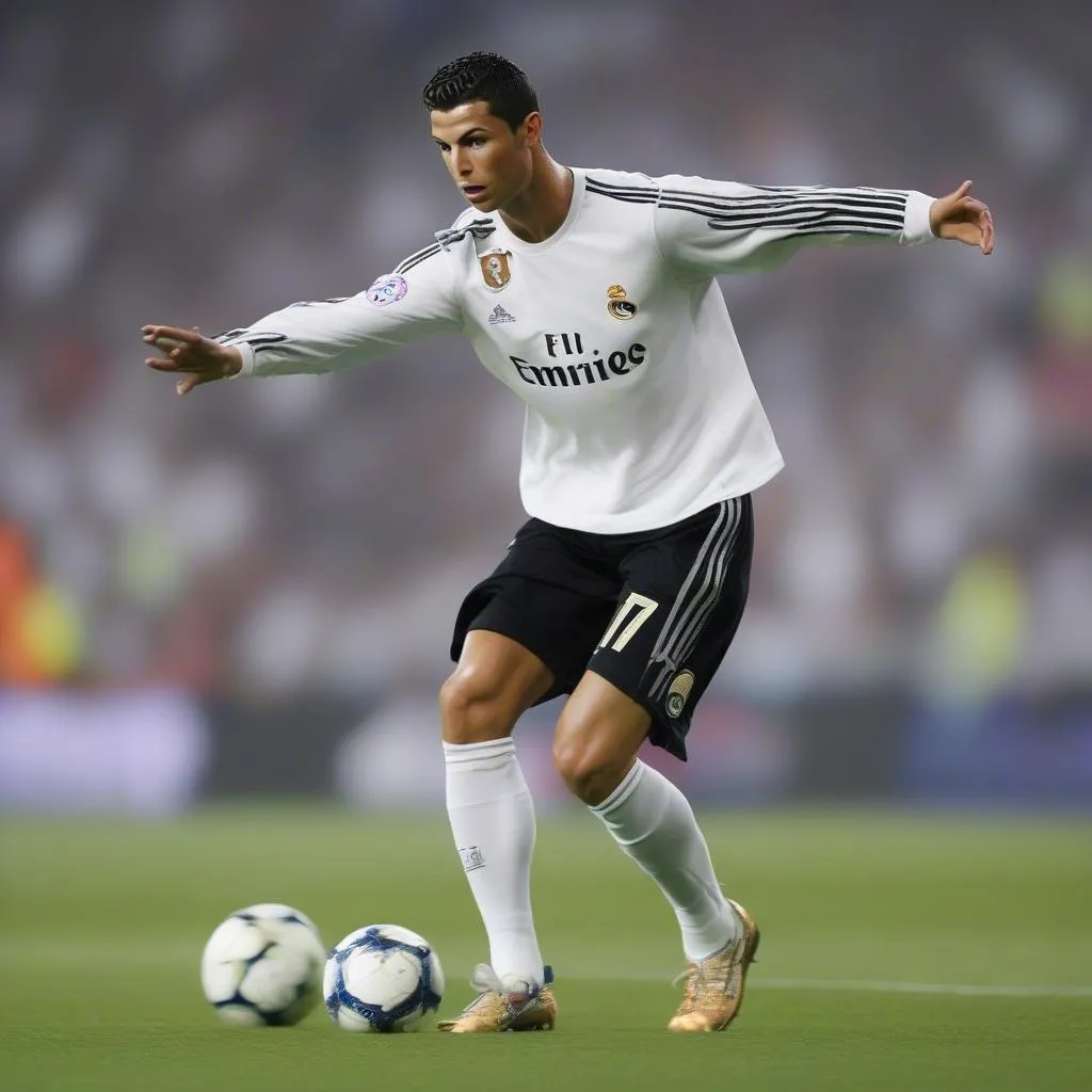 Ronaldo trong màu áo Real Madrid