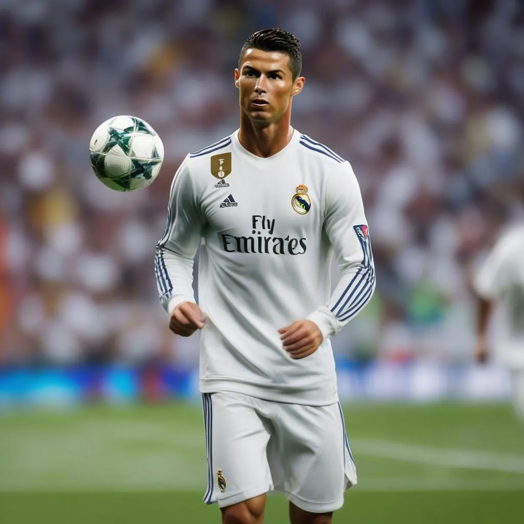 Ronaldo thi đấu cho Real Madrid