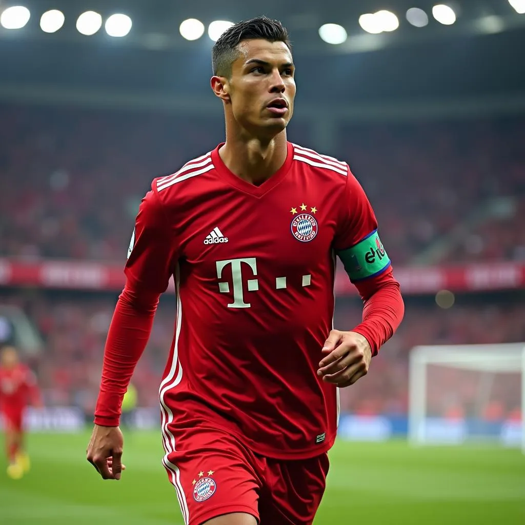 Cristiano Ronaldo trong màu áo Bayern Munich