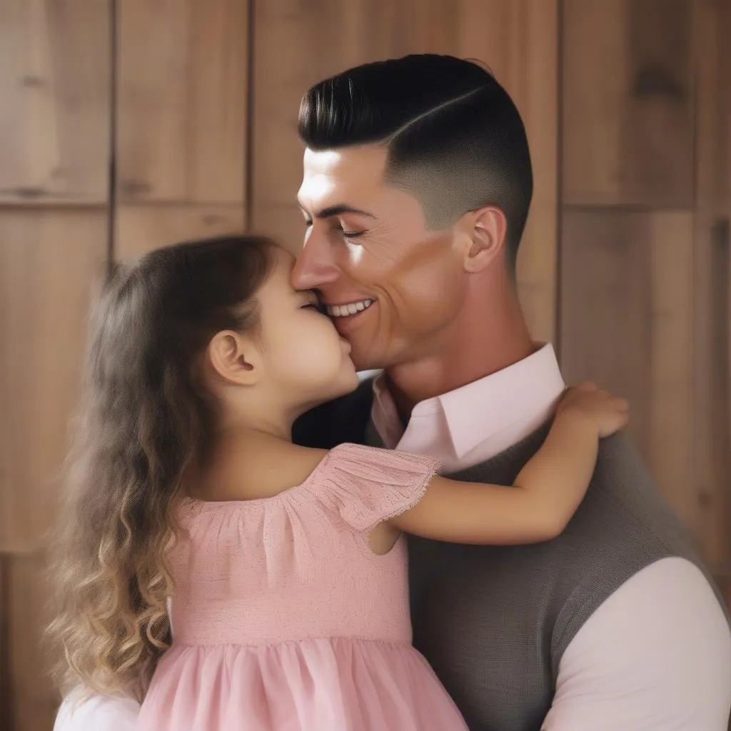 Cristiano Ronaldo và con gái Alana Martina