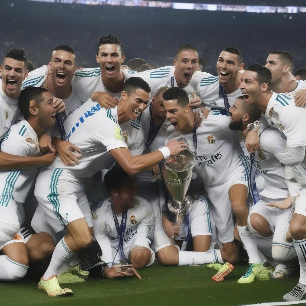 Cristiano Ronaldo với đội bóng Real Madrid