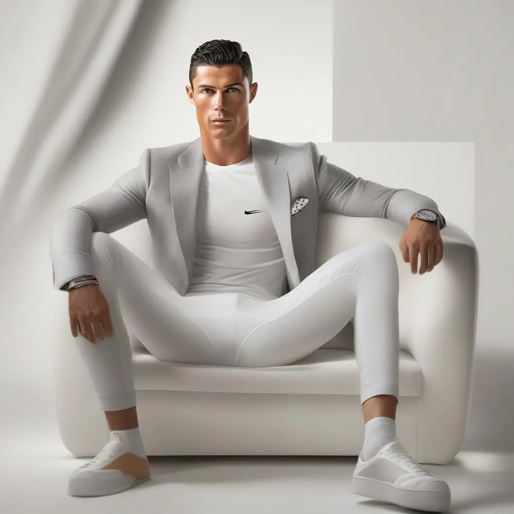 Cristiano Ronaldo diện quần áo lót với phong cách thời trang riêng biệt