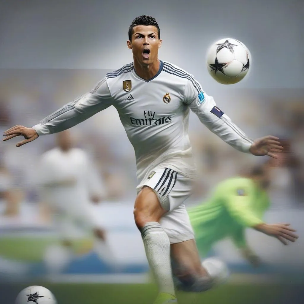 Ronaldo ghi bàn bằng cú sút bóng chuyền 