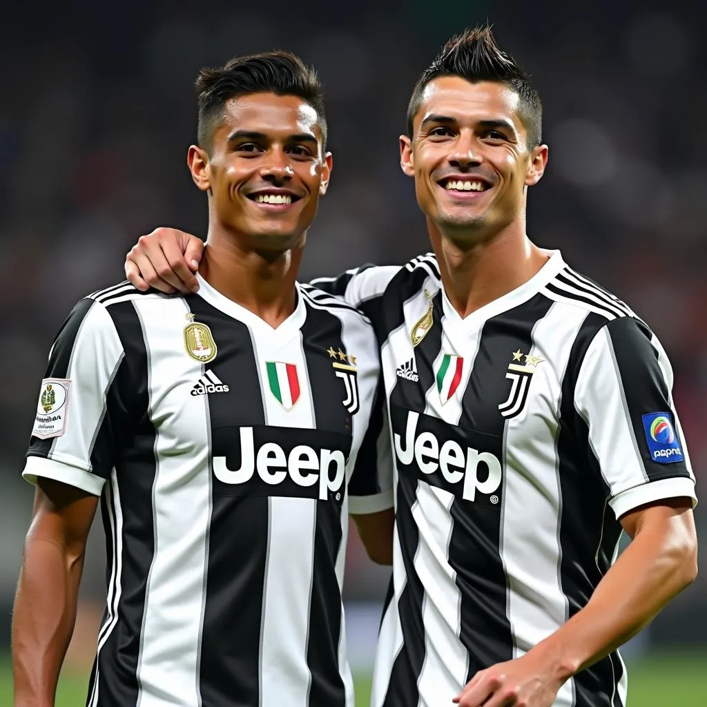 Douglas Costa và Ronaldo cùng khoác áo Juventus