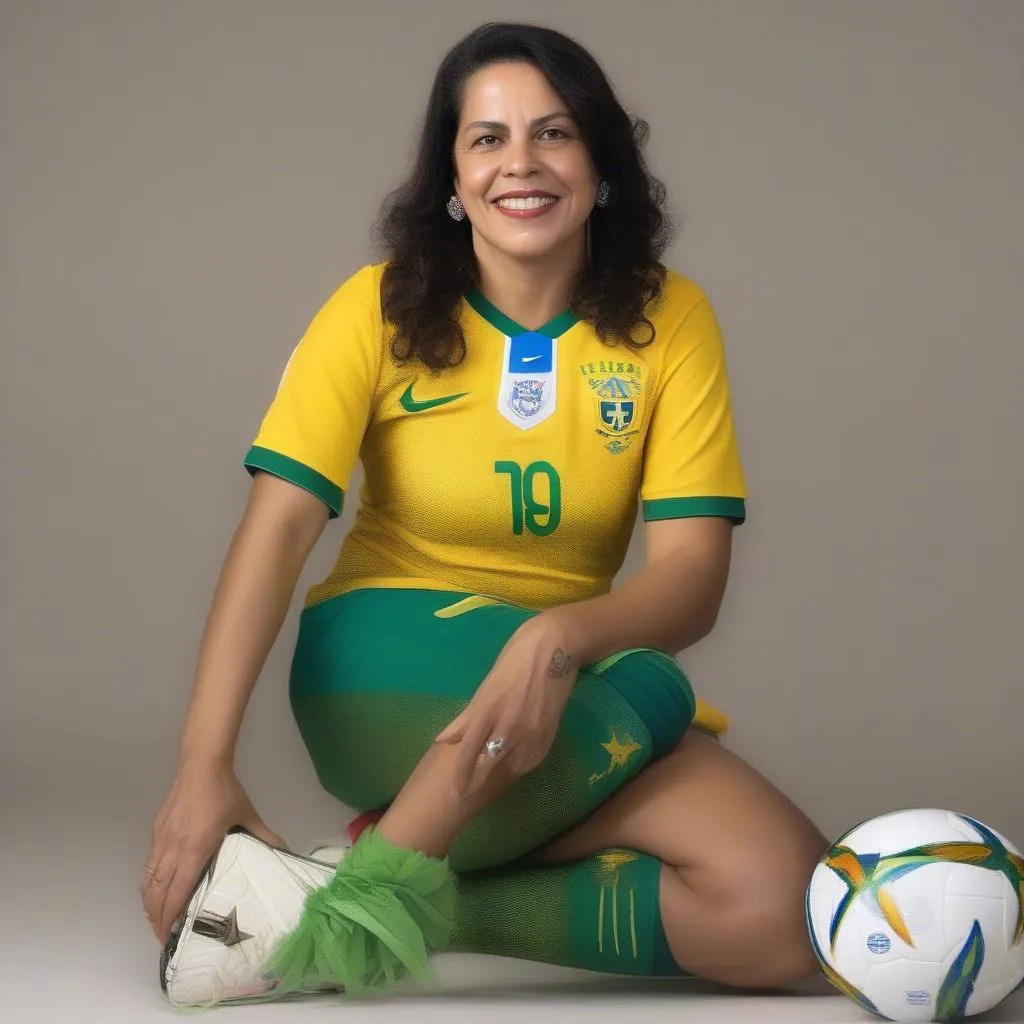 Elis Regina trong màu áo đội tuyển quốc gia Brazil