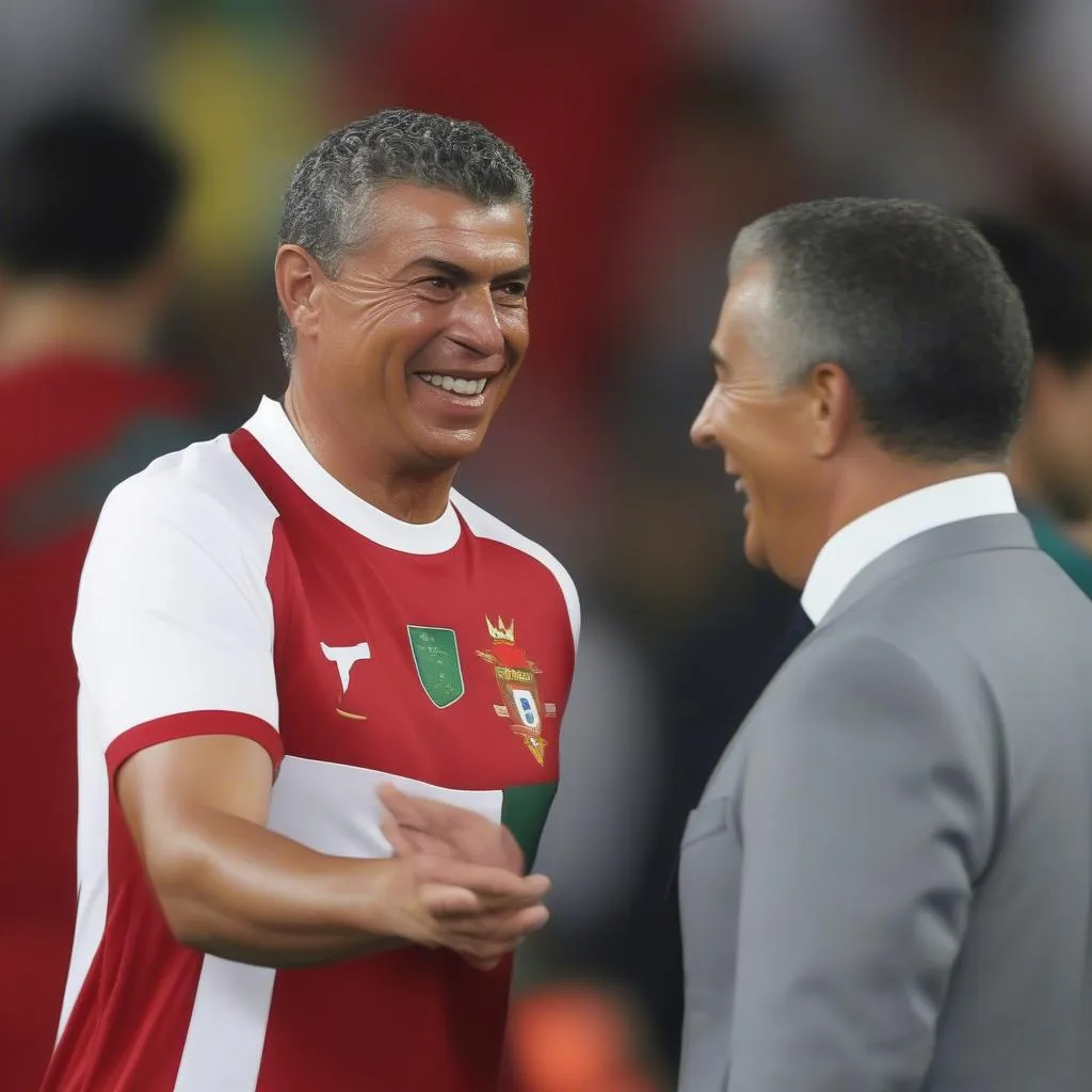 Fernando Santos và Ronaldo