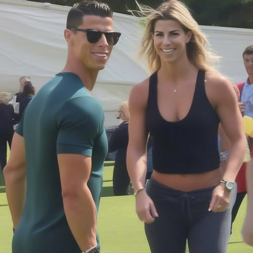 Gemma Atkinson và Cristiano Ronaldo cùng xuất hiện tại sự kiện từ thiện