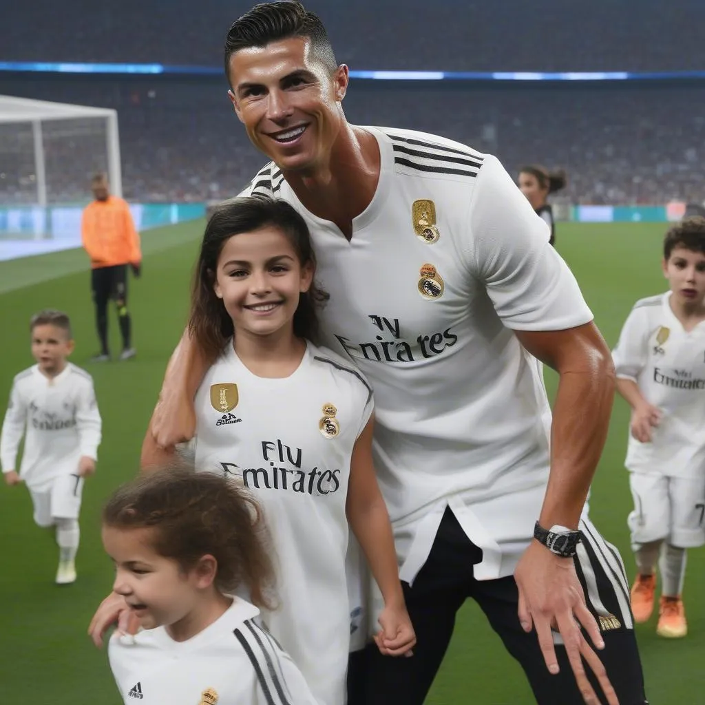 Gia đình Ronaldo cổ vũ CR7