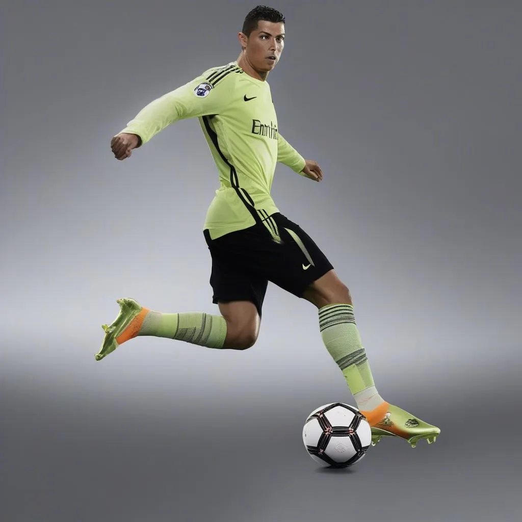 Ronaldo trong đôi giày Nike Mercurial