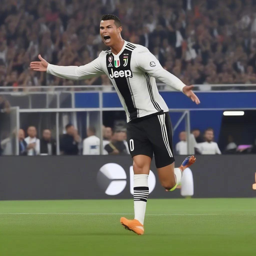 Ronaldo Juventus Bắn Tên Lửa Vào Lưới