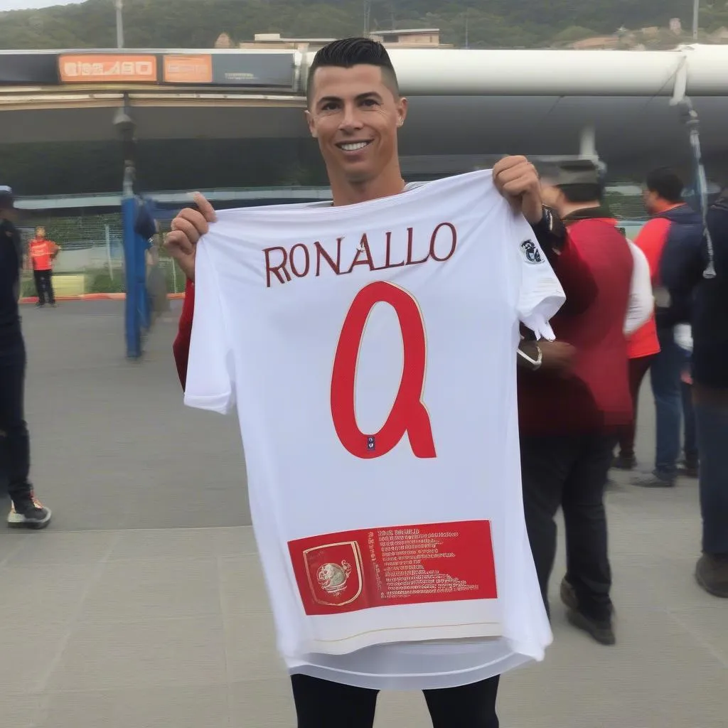 Hiệu ứng Ronaldo cầm áo có tên bạn