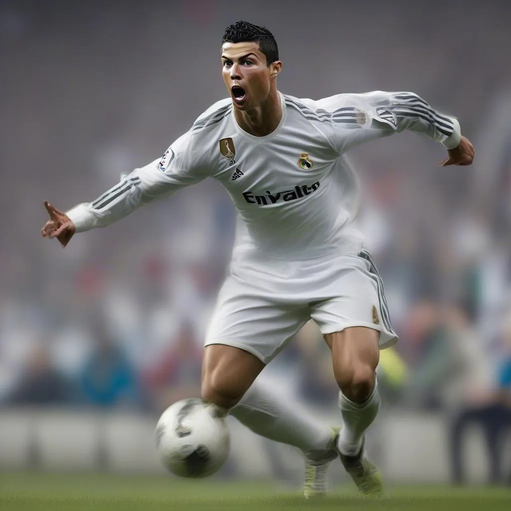 Hình nền máy tính Ronaldo mạnh mẽ