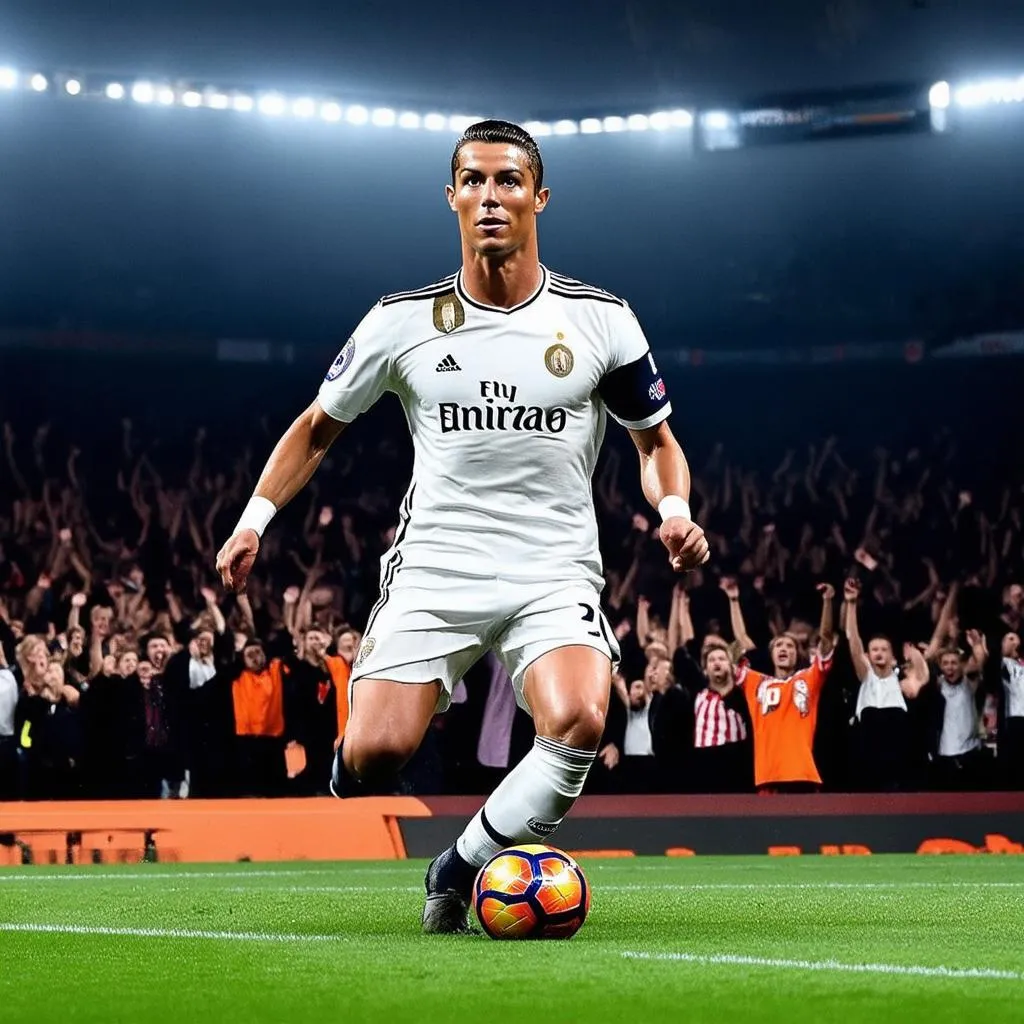 hình nền ronaldo trên sân cỏ