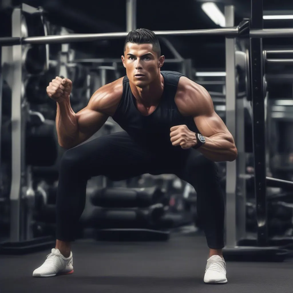 Hình nền Ronaldo tập luyện