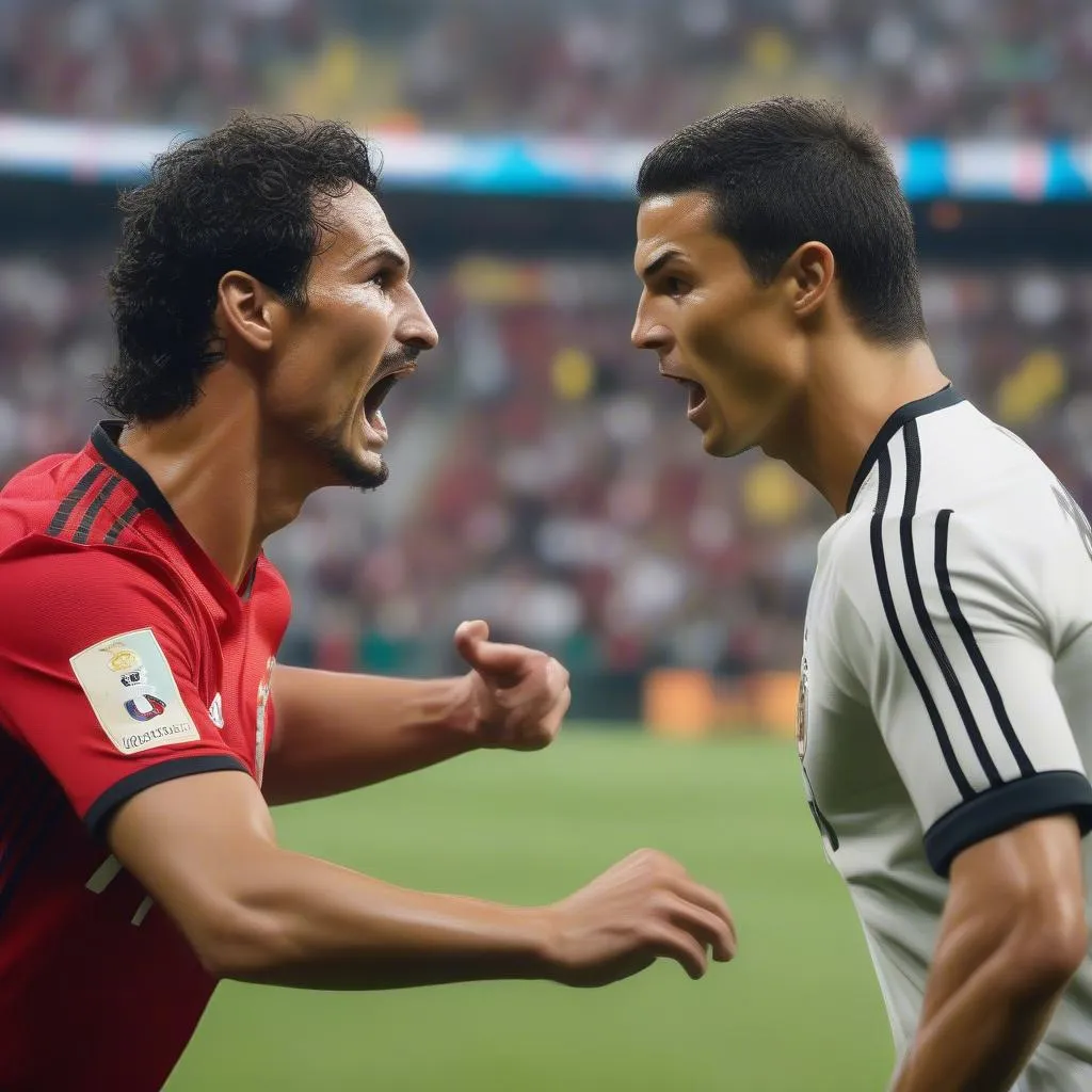 Hummels và Ronaldo đối đầu trong một trận đấu