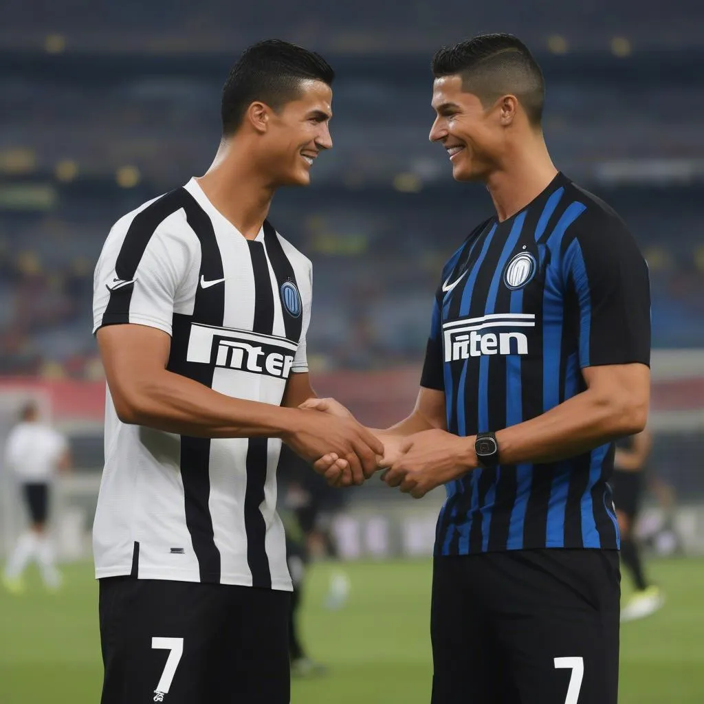 Jeison Murillo và Ronaldo tại Inter Milan