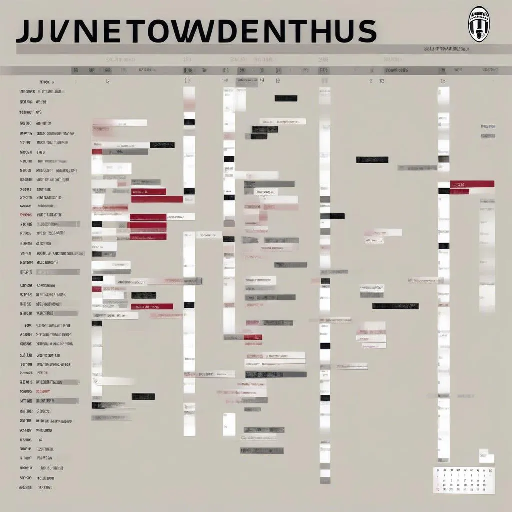 Lịch thi đấu Juventus