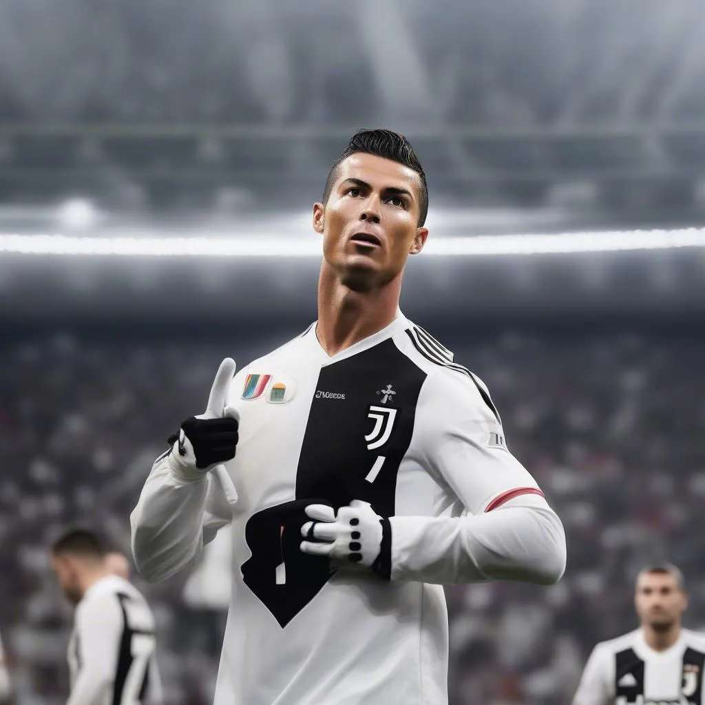 Cristiano Ronaldo và chiếc áo số 7 của Juventus, biểu tượng cho khát khao chinh phục những đỉnh cao mới